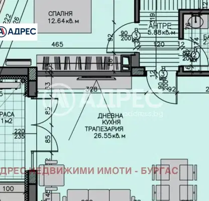 Снимка 3 — Двустаен апартамент с тераса в Зорница, Бургас, ново строителство