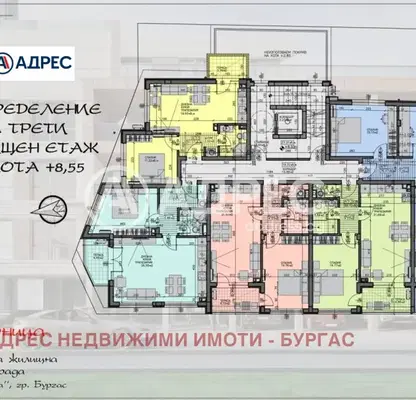 Снимка 4 — Двустаен апартамент с тераса в Зорница, Бургас, ново строителство