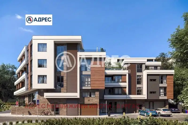 Тристаен апартамент с тераса в Зорница, Бургас, ново строителство