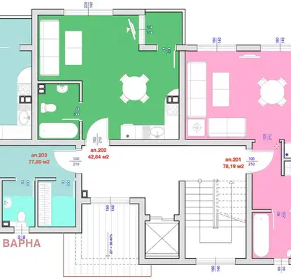 Снимка 2 — апартамент във Варна, Бяла
