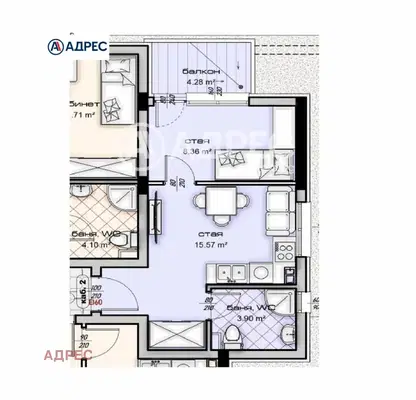 Снимка 4 — апартамент в Кайсиева ина
