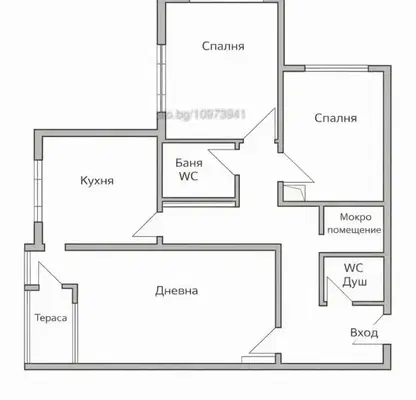 Снимка 2 — Тристаен апартамент в Кайсиева ина
