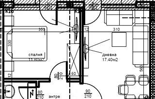 Двустаен апартамент с тераса в нова сграда в Беломорски, Пловдив