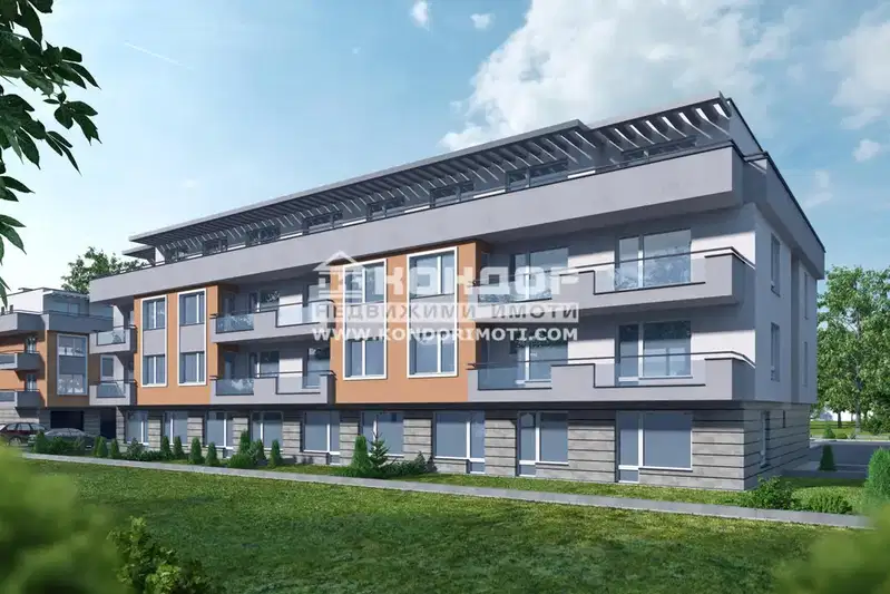 Two-room apartment in Belomorski, Plovdiv with terrace