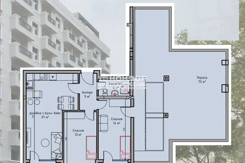 apartment in Plovdiv, Centyr