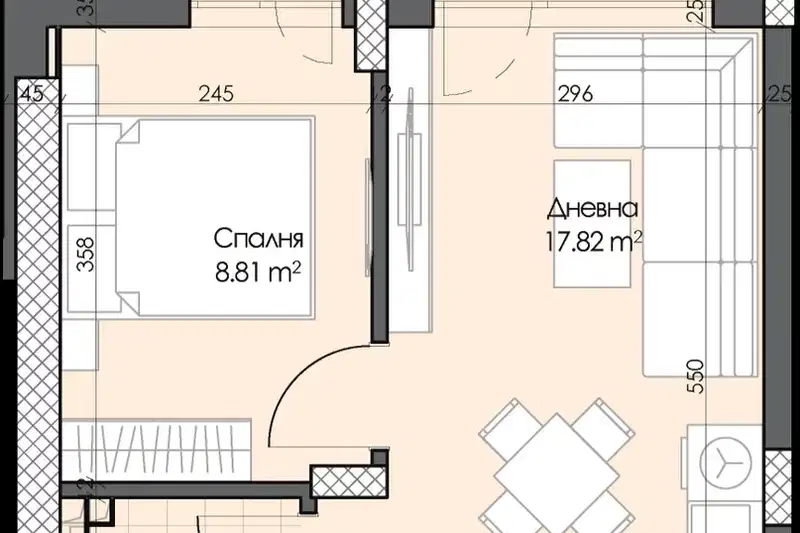 apartment in Plovdiv, Gagarin