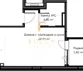 Снимка 2 — Едностаен апартамент на партер в Христо Смирненски, Пловдив