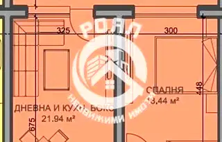 Двустаен апартамент с веранда в кв. Христо Смирненски, Пловдив