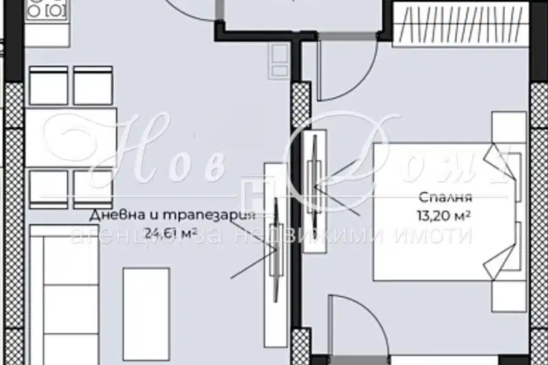 2-bedroom apartment in Plovdiv, Hristo Smirnenski