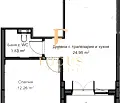 Снимка 2 — Двустаен апартамент с тераса в Христо Смирненски, Пловдив