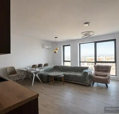 Снимка 2 — Двустаен апартамент в Христо Смирненски, 9-ти етаж, с тераса