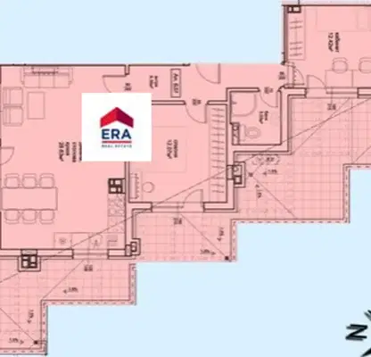 Снимка 2 — Тристаен апартамент с панорамна тераса в Христо Смирненски, Пловдив