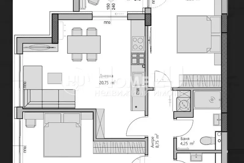 apartment in Plovdiv, Hristo Smirnenski