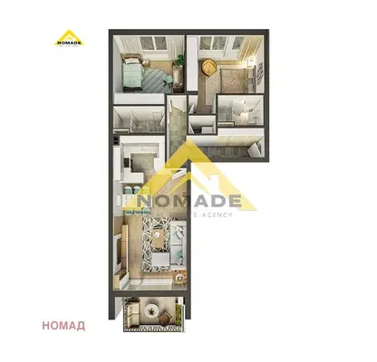 Photo 5 — 3-bedroom apartment in Plovdiv, Industrialna Zona - Trakiya