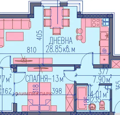 Снимка 2 — апартамент в Пловдив, Каменица 2