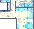 Снимка 4 — Тристаен апартамент с тераса в Каменица 2, Пловдив