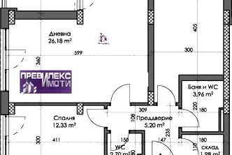 Апартамент с 3 стаи в Каменица 2, Пловдив с асансьор