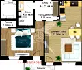 Снимка 2 — Двустаен апартамент на Коматевско шосе в Пловдив
