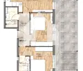 Снимка 2 — Просторен апартамент 6-ти етаж в Кършияка, Пловдив с асансьор
