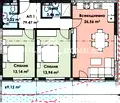 Снимка 2 — Апартамент 3-стаен в Кършияка с дворно пространство