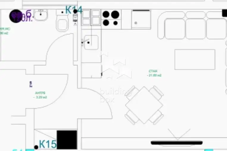 1-bedroom apartment in Plovdiv, Mladejki Hylm