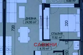 Двустаен апартамент с тераса в Младежки Хълм, Пловдив