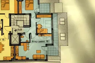Тристаен апартамент на 6-ти етаж в Младежки Хълм, Пловдив