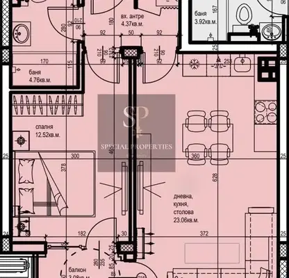 Снимка 2 — Двустаен апартамент с паркомясто в нов комплекс в Остромила, Пловдив
