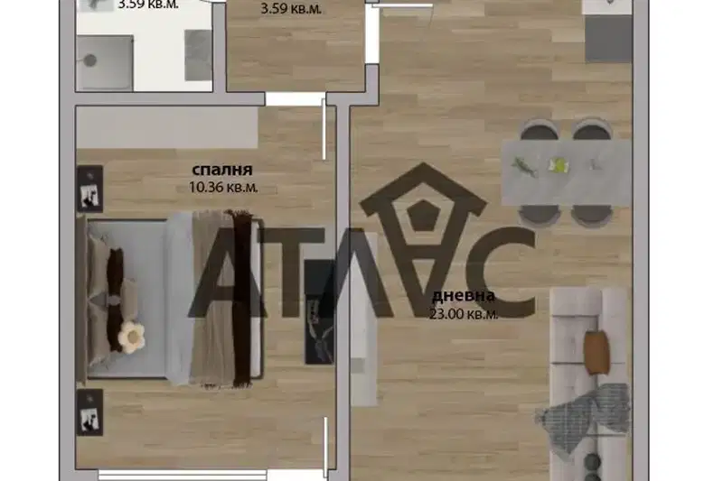 3-bedroom apartment in Plovdiv, Ostromila