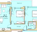 Снимка 2 — Тристаен апартамент в Съдийски, Пловдив с тераса