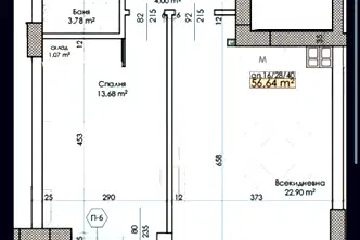 Двустаен апартамент в Тракия с тераса и асансьор, Пловдив