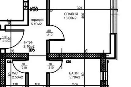 Three-room apartment in Trakiya, Plovdiv with spacious bedrooms