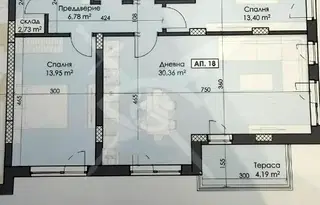 Тристаен апартамент с функционално разпределение в Тракия, Пловдив