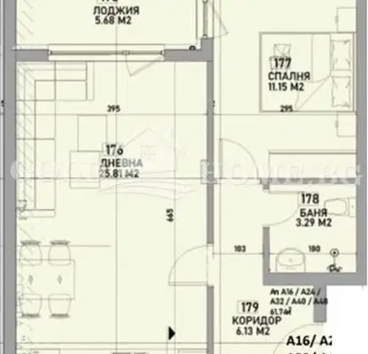 Снимка 2 — Апартамент 2-стаен в Южен, Пловдив с асансьор и паркинг