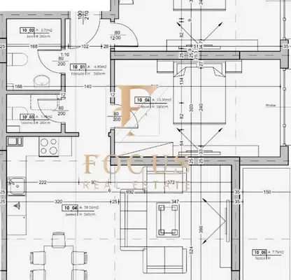 Снимка 3 — Тристаен апартамент с тераса в Захарна фабрика, Пловдив