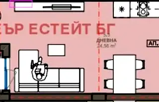 Едностаен апартамент в Бургас, Поморие