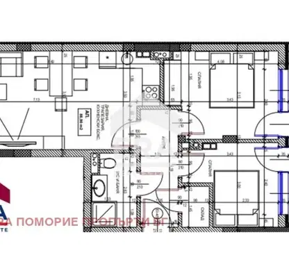 Снимка 2 — Тристаен апартамент в Бургас, Поморие