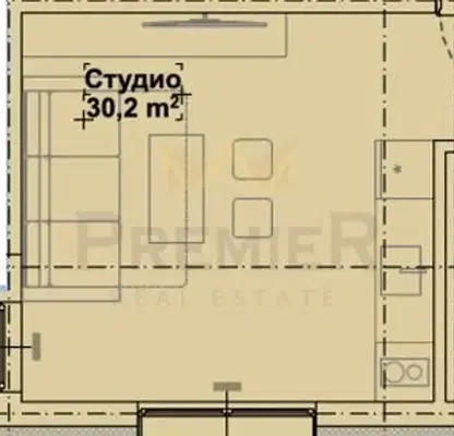 Снимка 3 — Едностаен апартамент в Бургас, Приморско