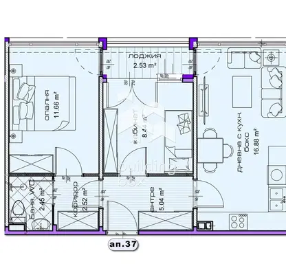 Photo 2 — 3-bedroom apartment in Shumen, Dobrudjanski
