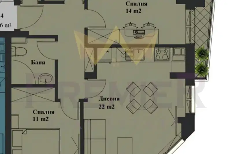 Тристаен апартамент в София, Банишора