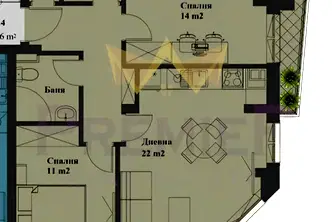 Тристаен апартамент в София, Банишора