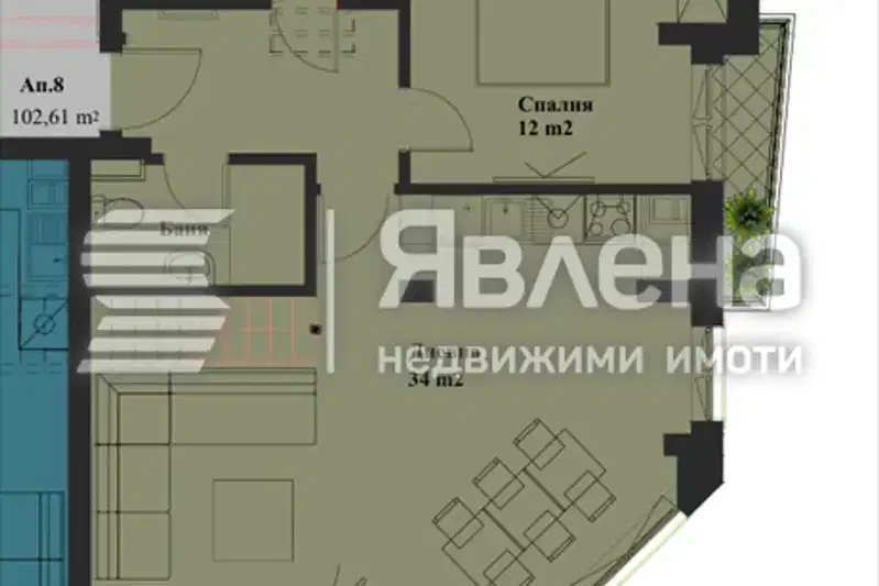 Многостаен апартамент в София, Банишора