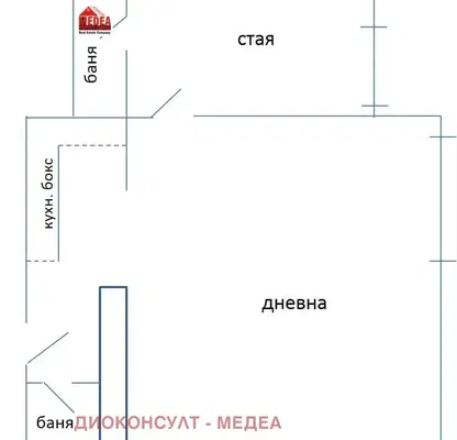 Снимка 2 — Двустаен апартамент в Борово с две бани и асансьор