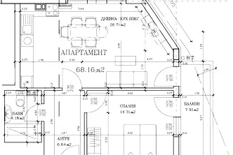 Двустаен апартамент с паркомясто в Бъкстон, София