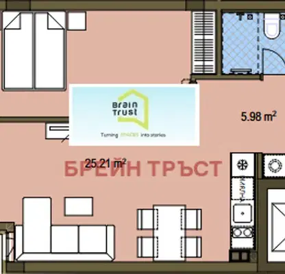 Photo 4 — 2-bedroom apartment in Sofiya, Centyr
