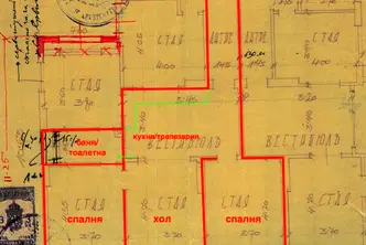 Апартамент 3 стаи в Център, София с южно изложение