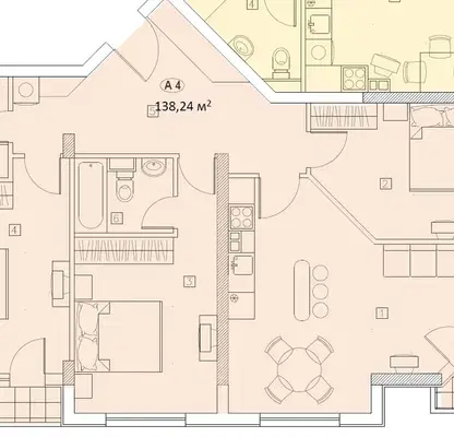 Снимка 3 — Четиристаен апартамент с две тераси в Центъра на София