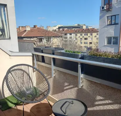 Photo 2 — Two-room apartment with two balconies and garage in Center, Sofia