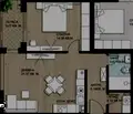 Снимка 4 — Двустаен апартамент с тераса в Драгалевци, София
