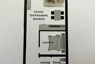 Двустаен апартамент с гледка към Витоша в Драгалевци